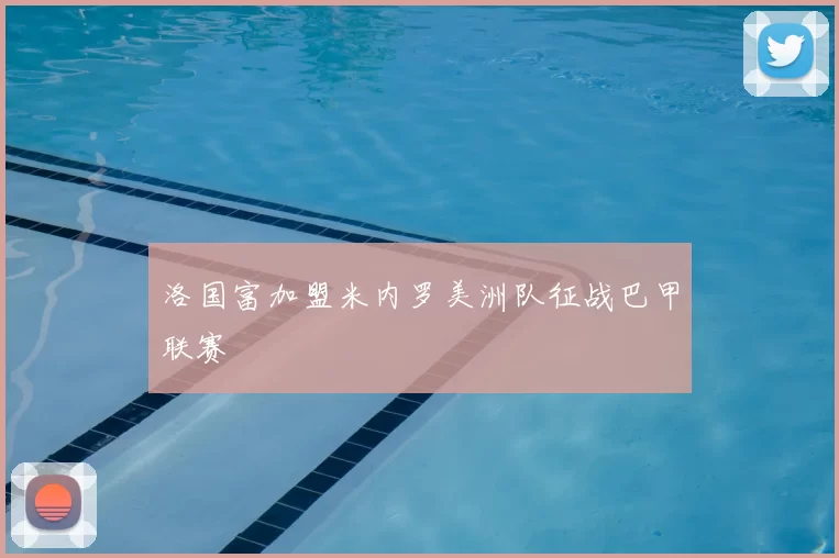 洛国富加盟米内罗美洲队征战巴甲联赛