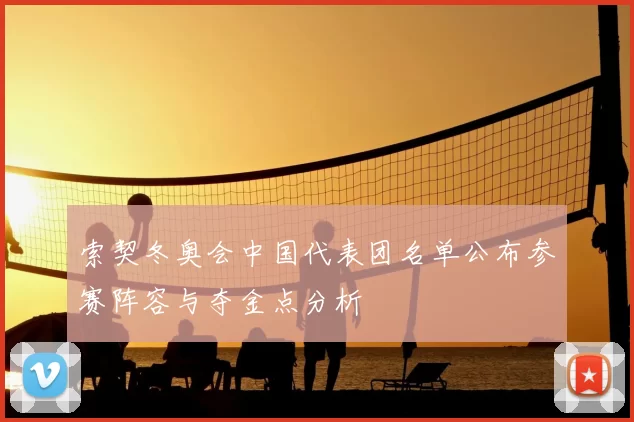 索契冬奥会中国代表团名单公布参赛阵容与夺金点分析